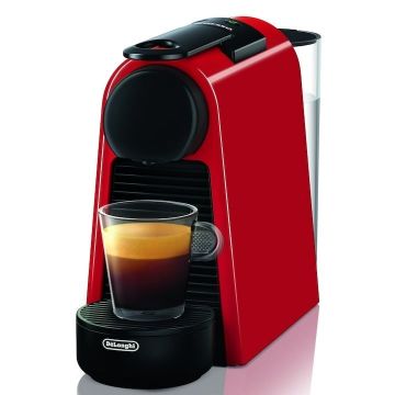 Espressor Nespresso by De'Longhi Essenza Mini Ruby Red, 19 bari, 1260 W, Rosu, set capsule degustare inclus