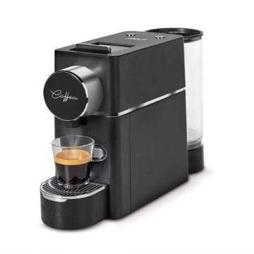 Polti Coffea S18B espressor de cafea pentru espresso si cafea lunga, compatibil cu capsule E.S.E. de 44 mm, rezervor detasabil de 0,85 l, pompa 19 BAR (Negru)
