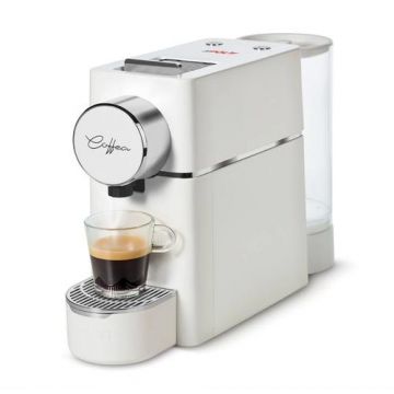 Polti Coffea S18W espressor de cafea pentru espresso si cafea lunga, compatibil cu capsule E.S.E. de 44 mm, rezervor detasabil de 0,85 l, pompa 19 BAR (Alb)