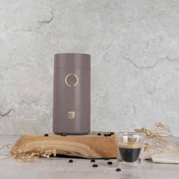 Rasnita electrica de cafea Berlinger Haus, Taupe, 150W, inox, taupe mat
